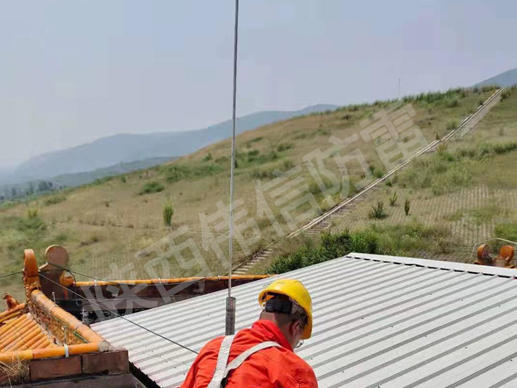 山西太原引黃通信二期擴機防雷工程現(xiàn)場3